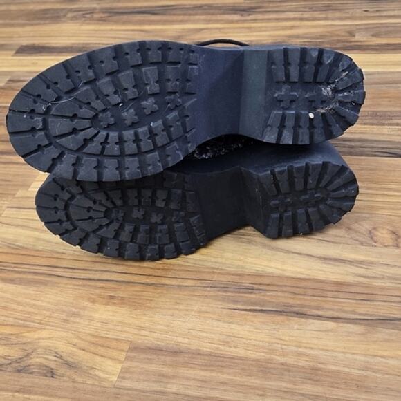 Steve Madden Snakeskin Combat Boots 6.5 Punk Grunge - Picture 6 of 8